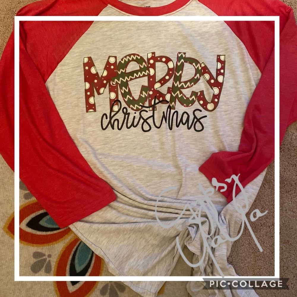 Merry Christmas Baseball T
